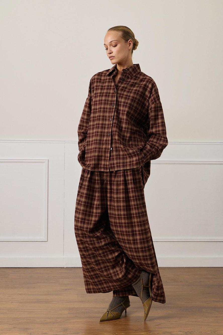 Wide Pleated Trousers