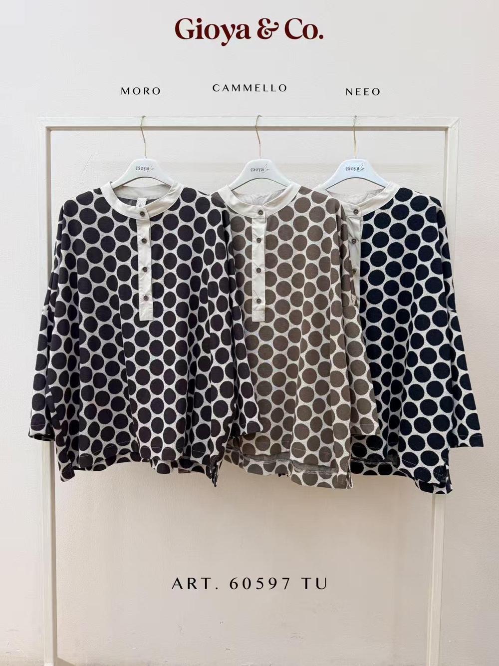Relaxed Mock-Neck Blouse