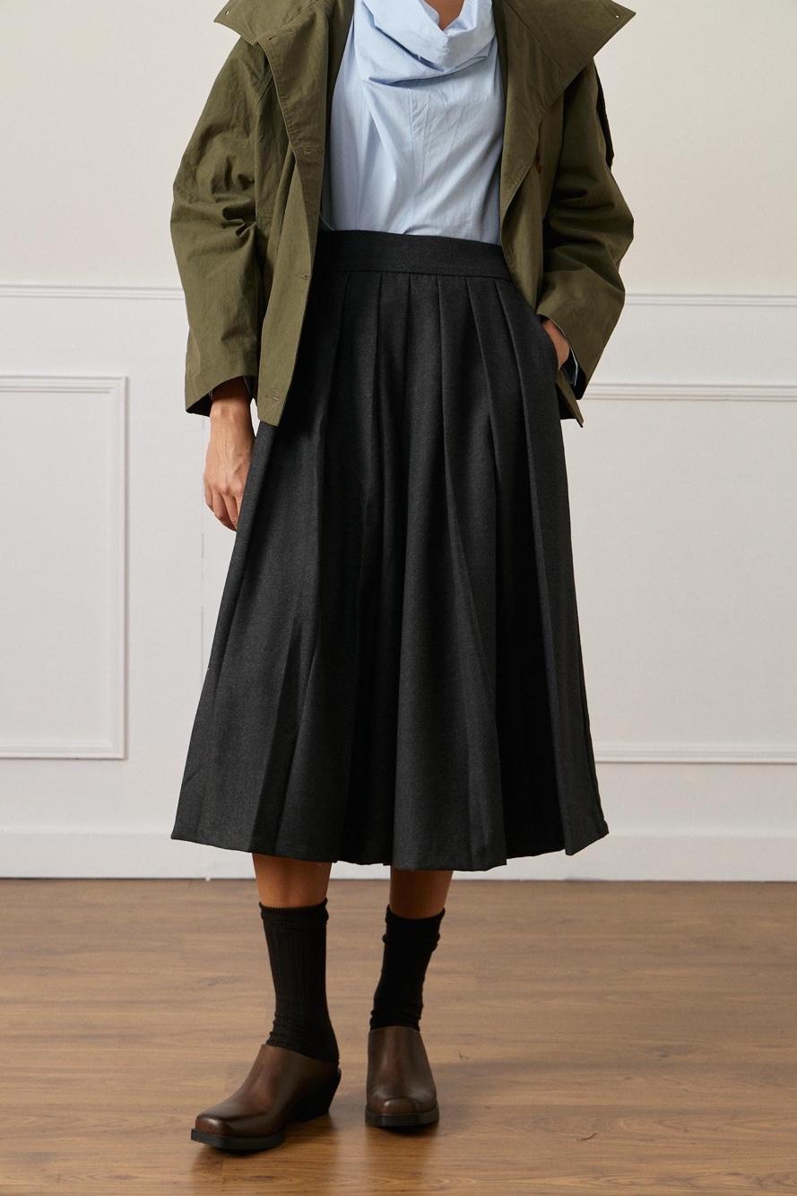 Pleated Culotte Trousers