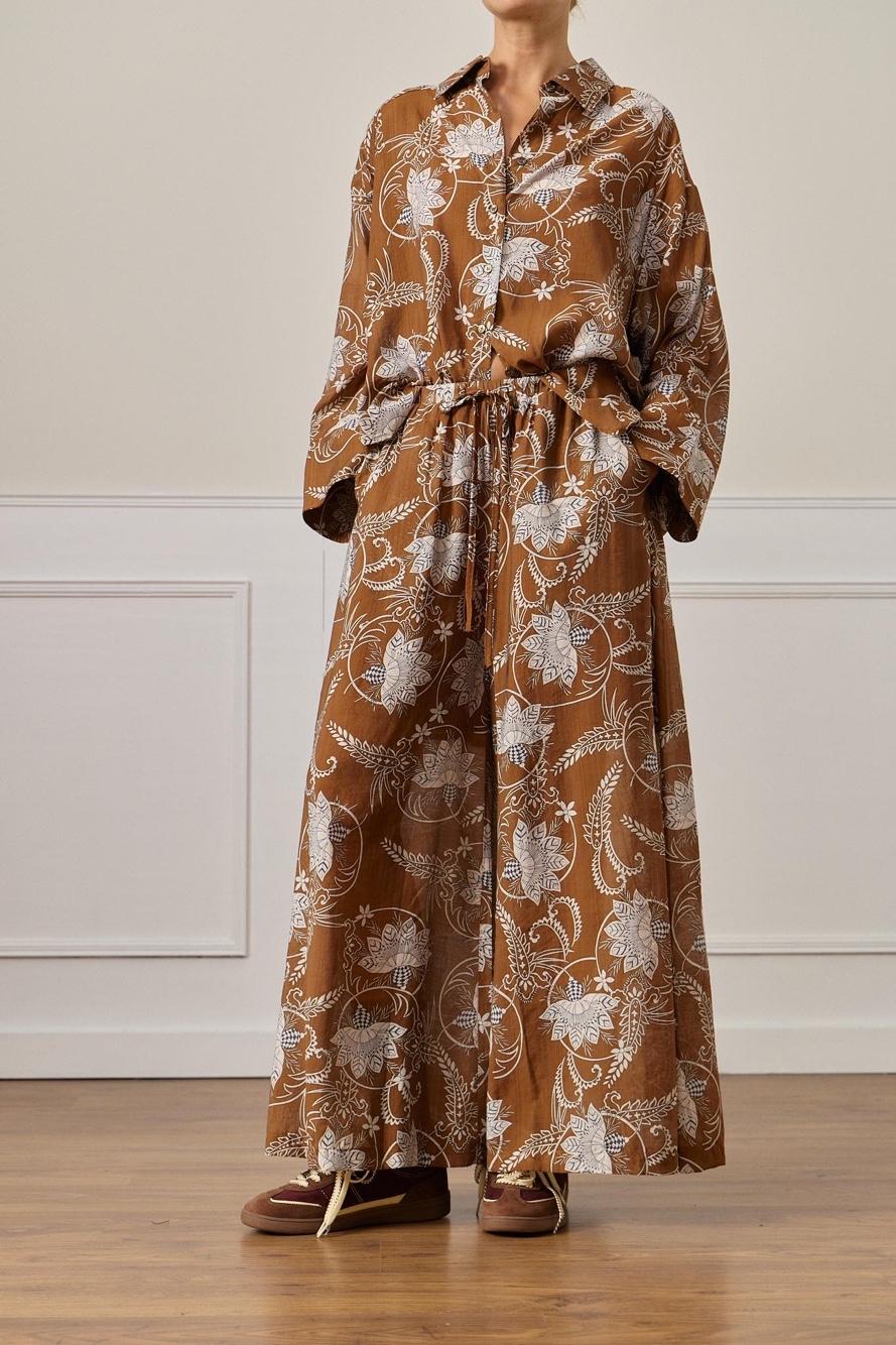 Wide Drawstring Trousers