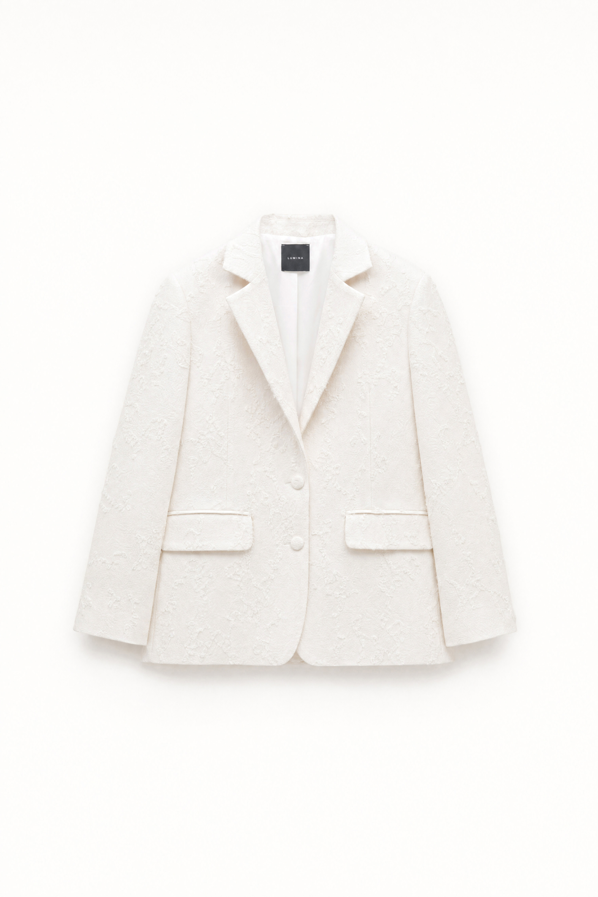 Long Tailored Blazer with Lapels