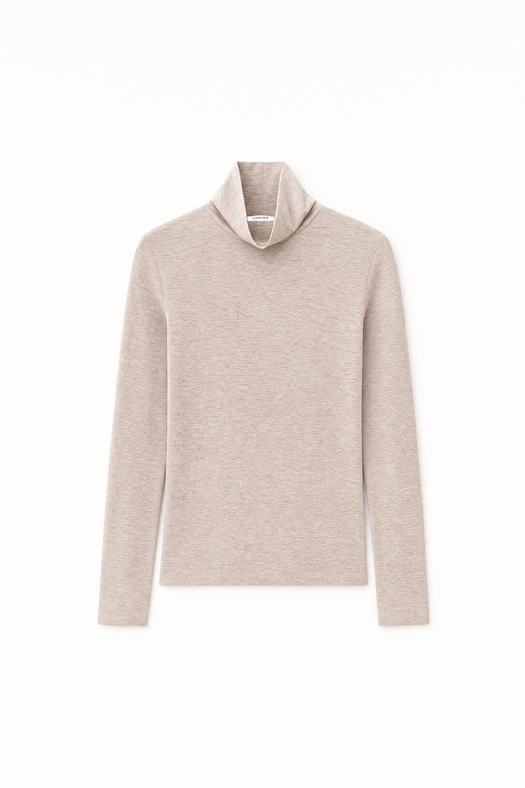 Fitted Funnel-Neck Sweater