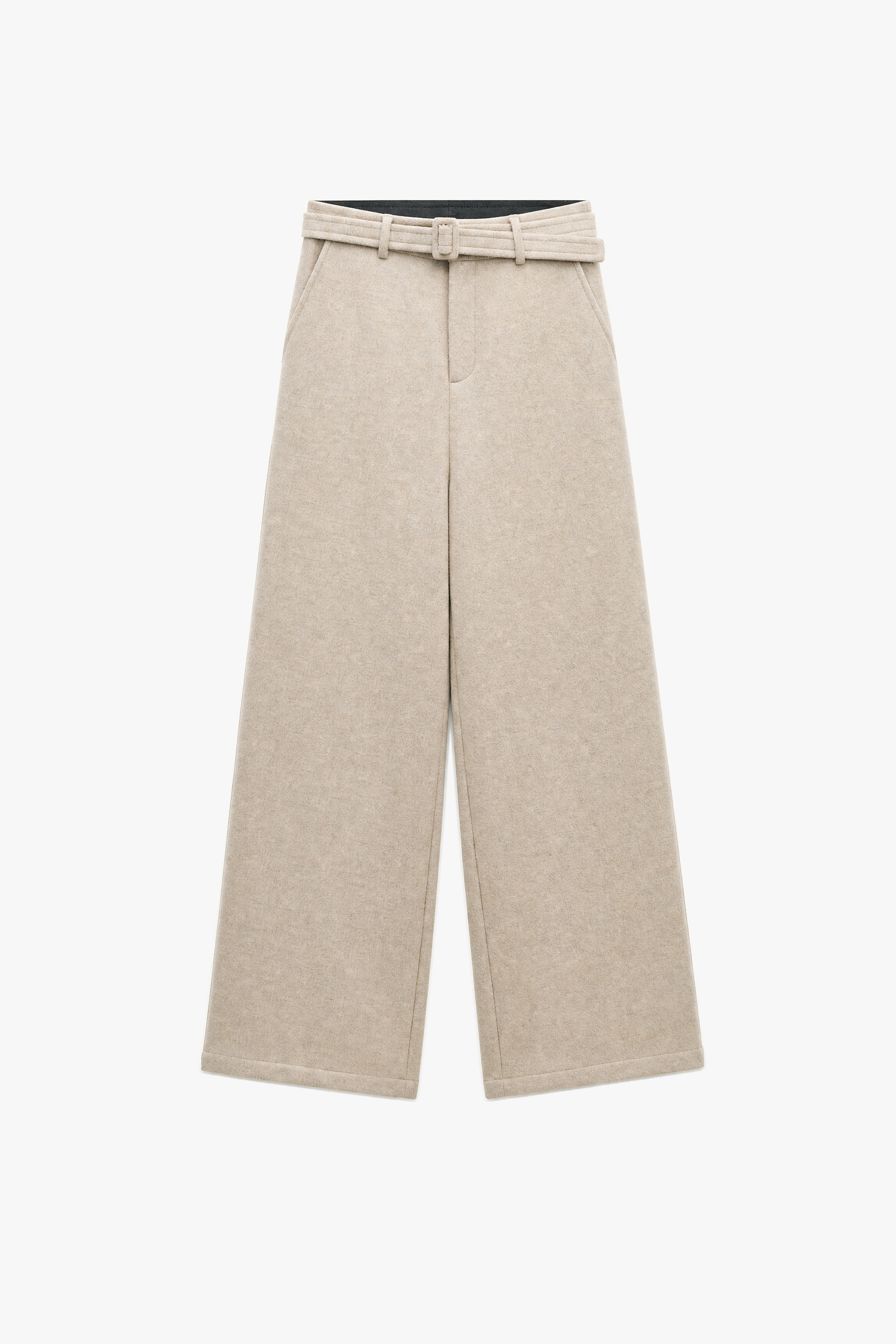 Wide-Leg Trousers with Belt