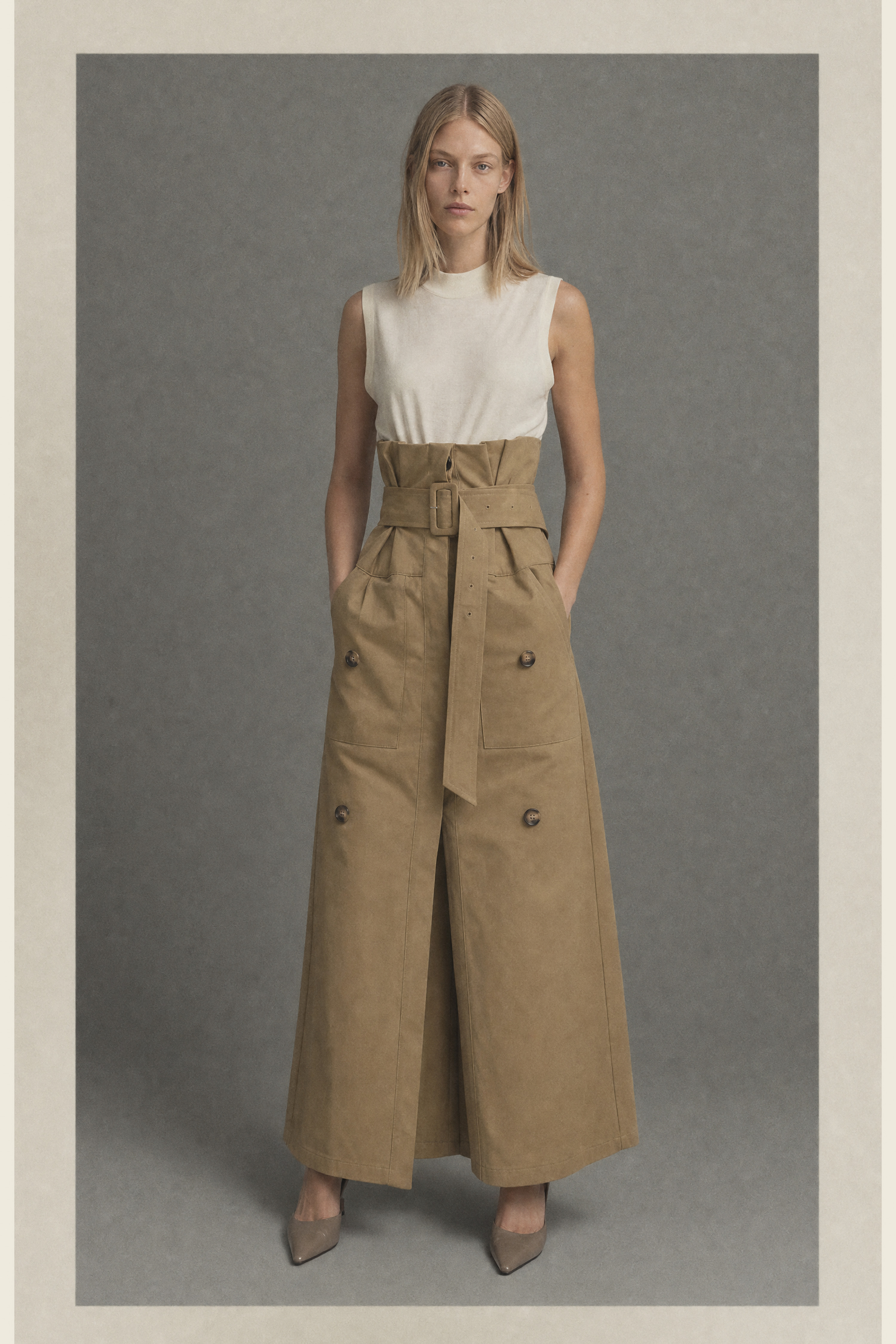 Paperbag Maxi Skirt