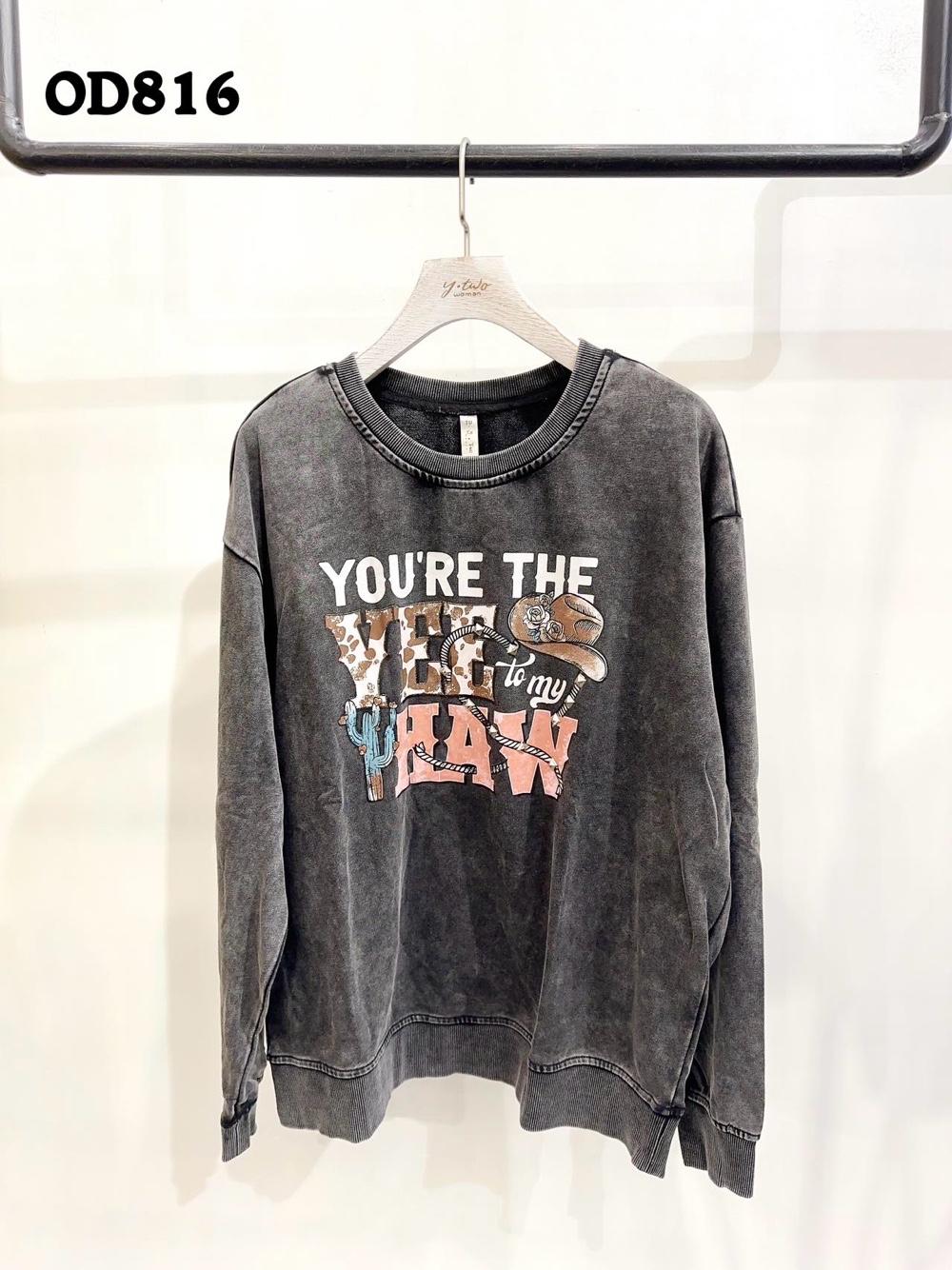 Oversized Printed Sweatshirt