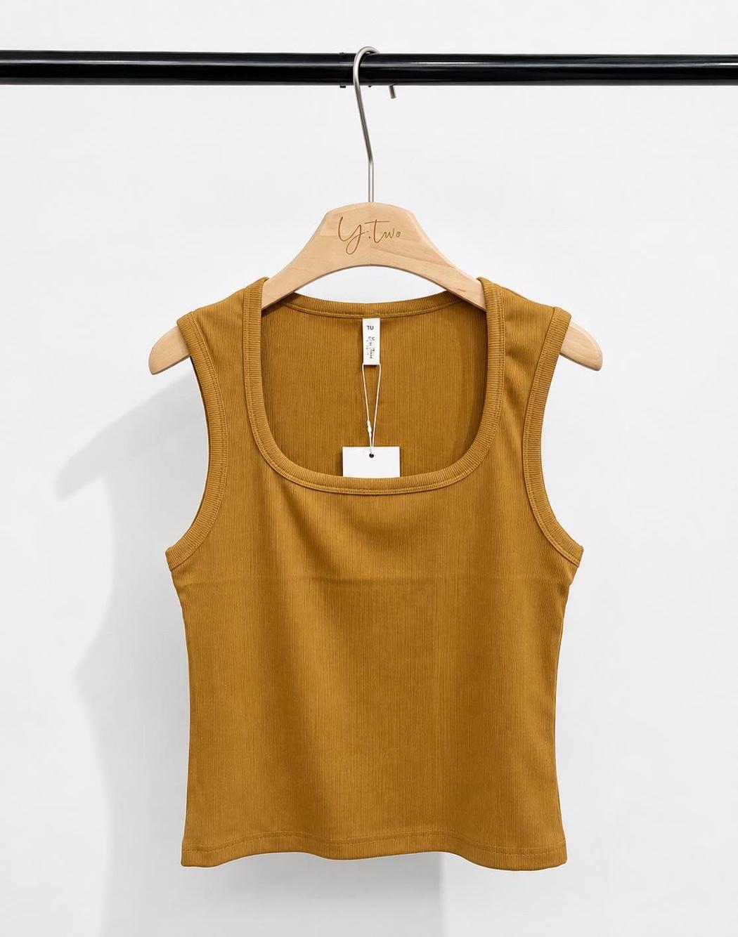Fitted Top with Square Neckline