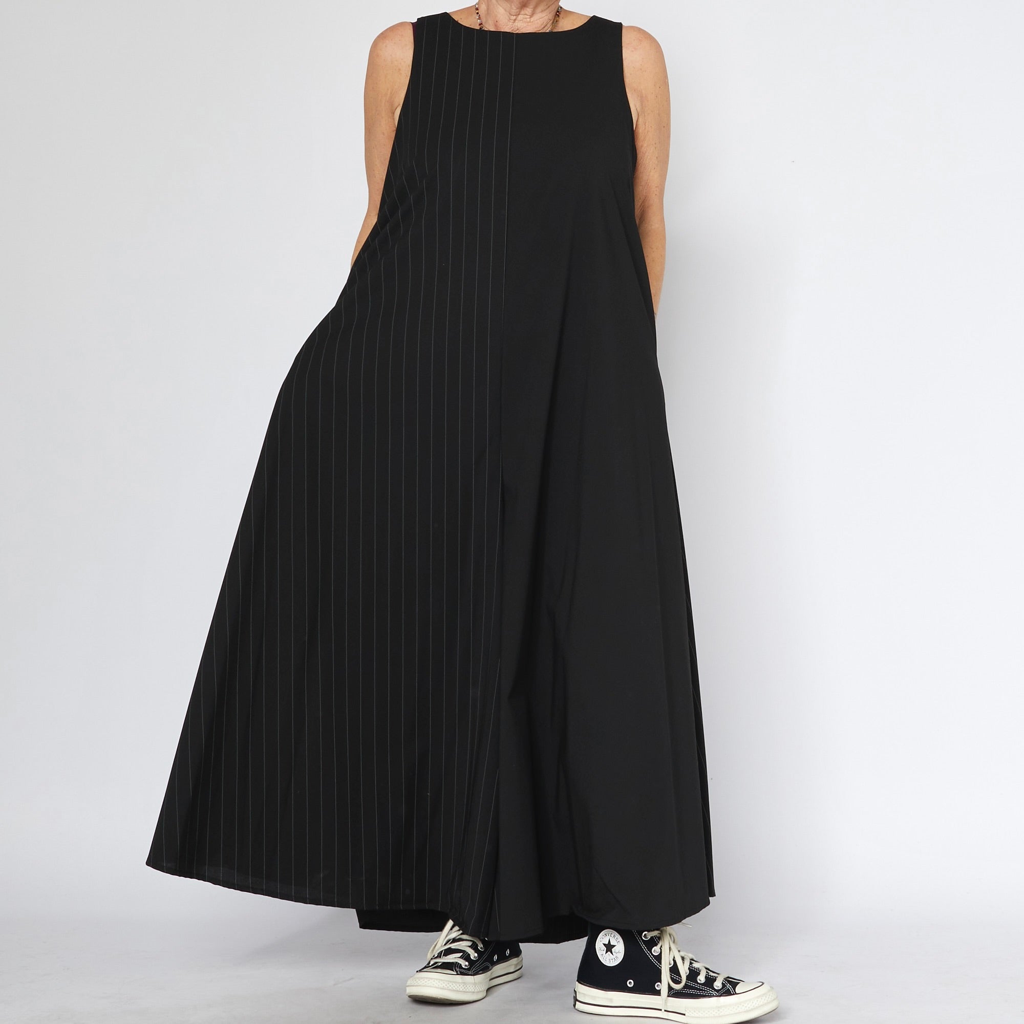 Maxi Oversize Jumpsuit with Stripes